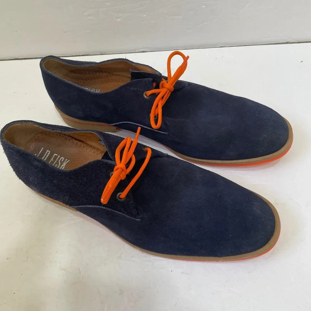 J.D. FISK SUEDE OXFORDS IN NAVY BLUE